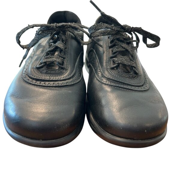 SAS Walk Easy Black Leather Lace Up Casual Loafer Oxford Shoes Womens Sz 7.5 WW - Picture 6 of 15